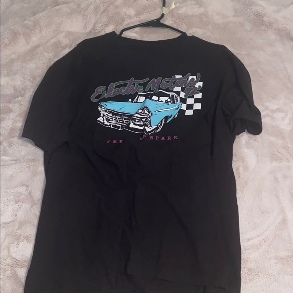 Brandy Melville electric motors oversized tee